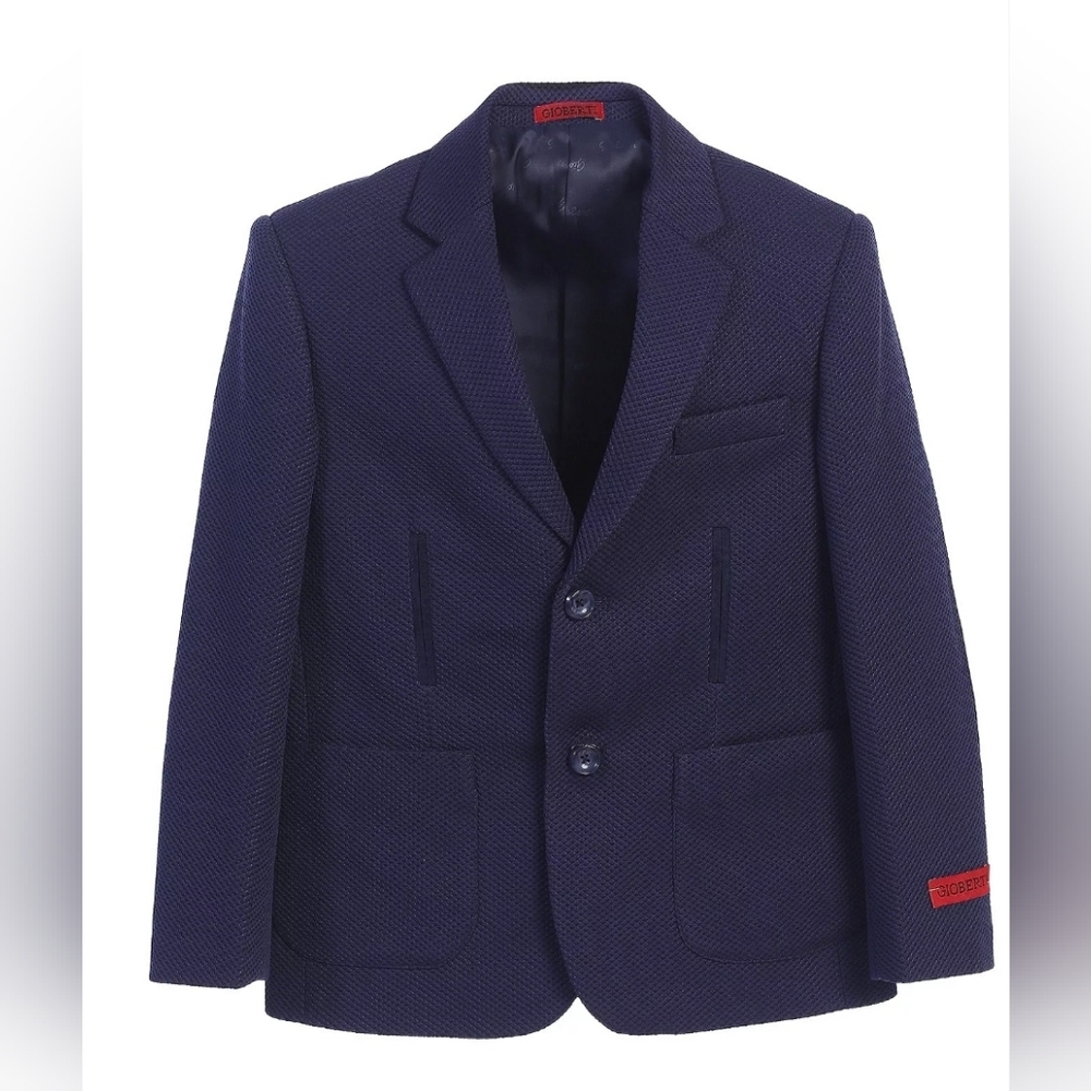 Gioberti Boy's Lightweight Waffle Weave Textured Blazer